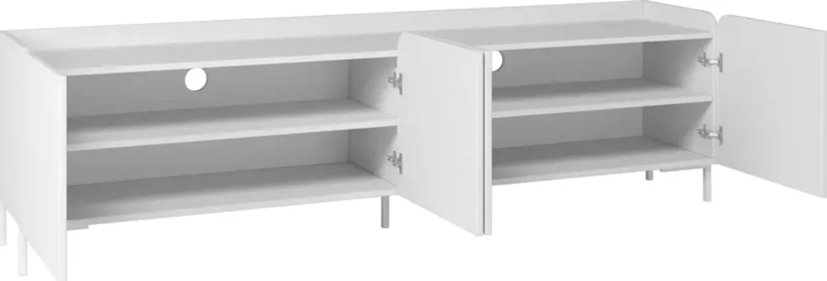 Duane 71" TV Stand - White