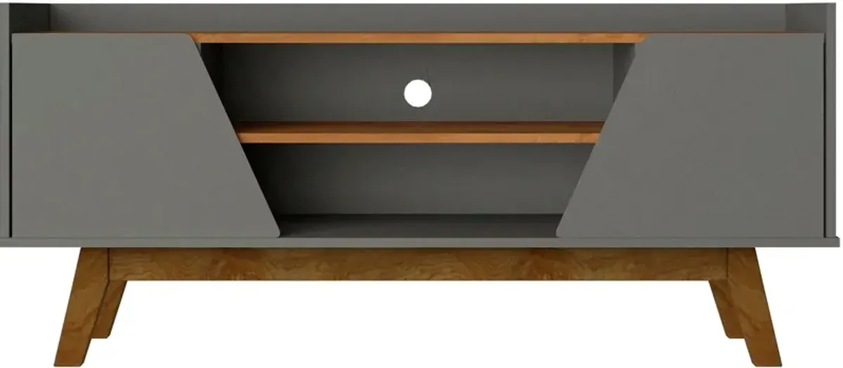 Bogardus 53" TV Stand - Gray/Nature