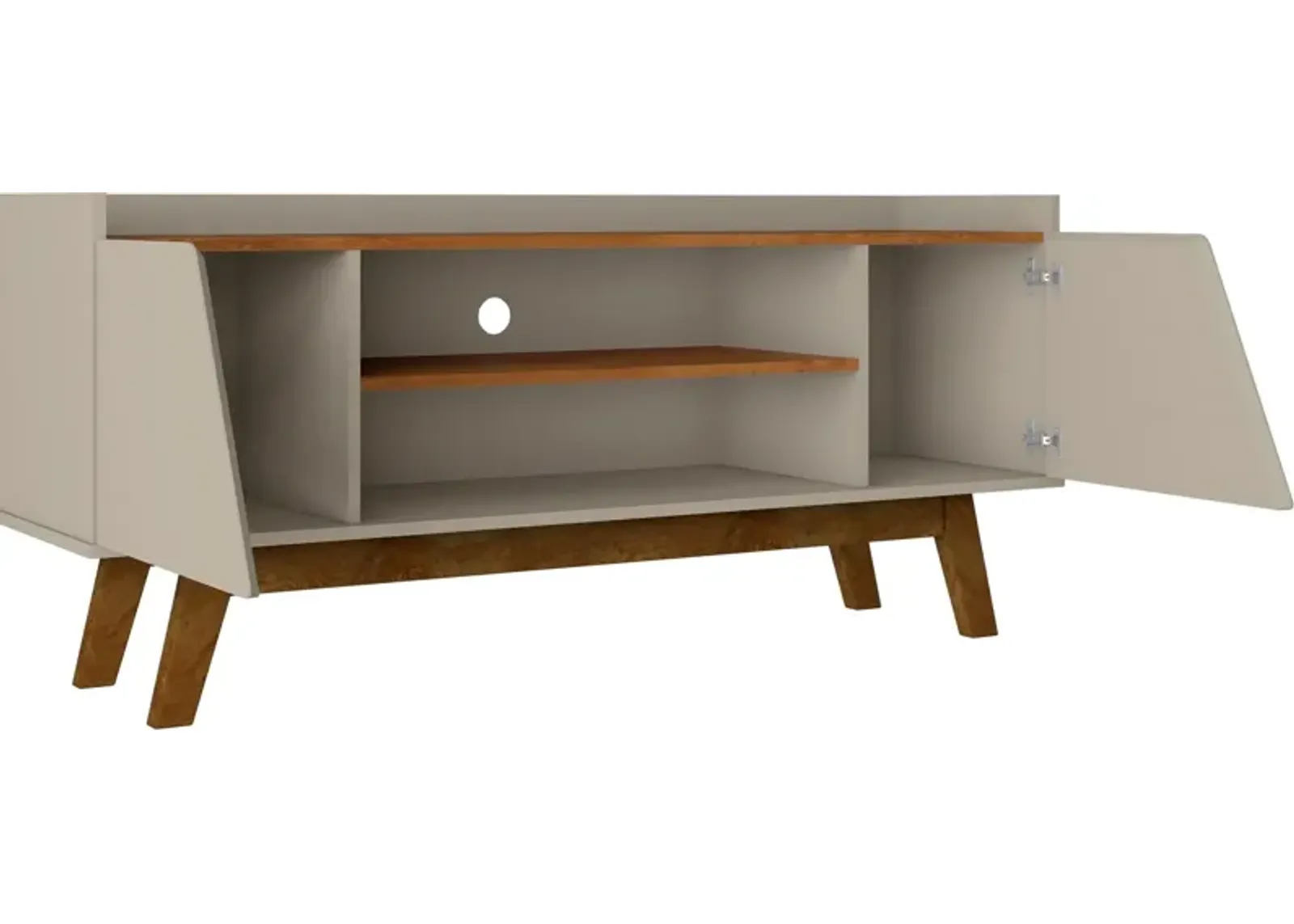 Bogardus 53" TV Stand - Greige/Nature