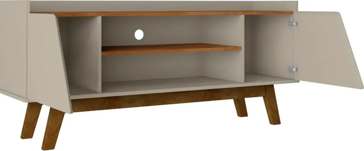 Bogardus 53" TV Stand - Greige/Nature