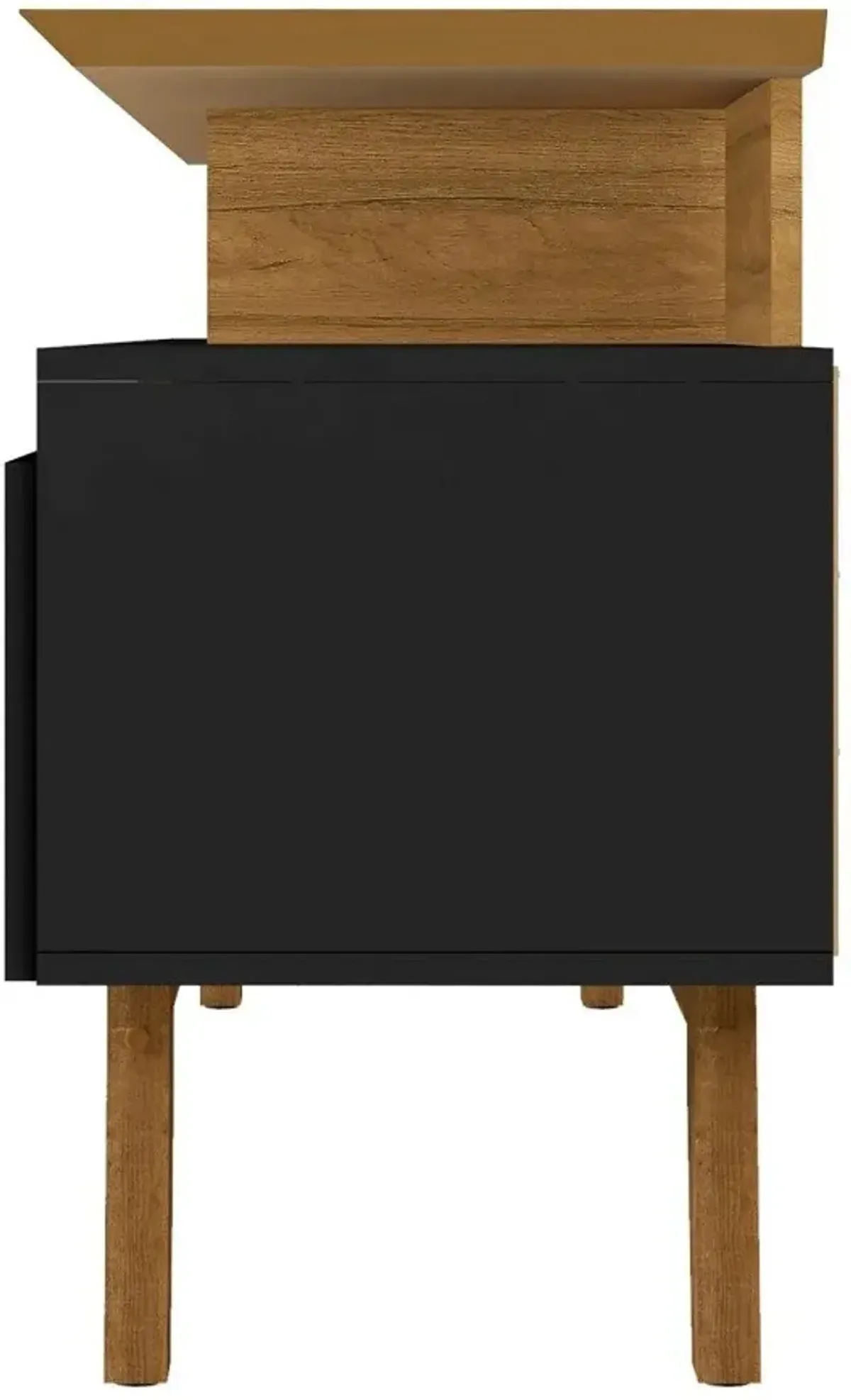 Valor 63" TV Stand - Black/Cinnamon