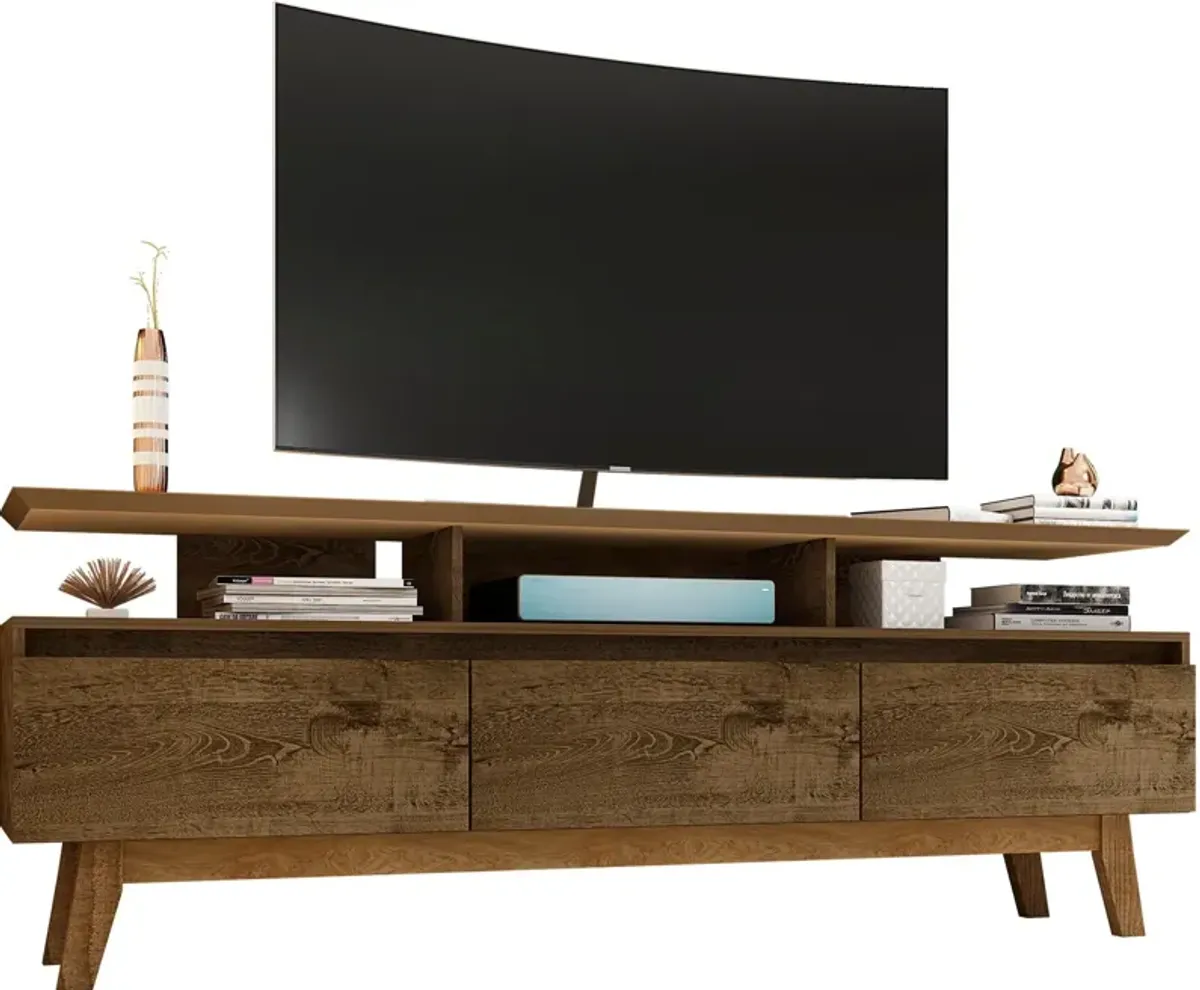 Valor 71" TV Stand - Rustic Brown