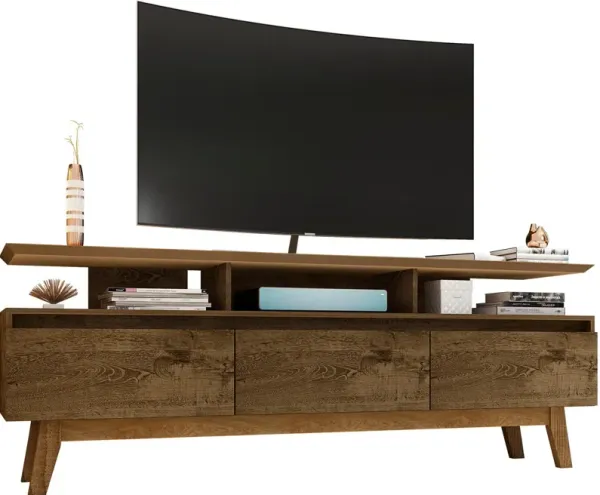 Valor 71" TV Stand - Rustic Brown