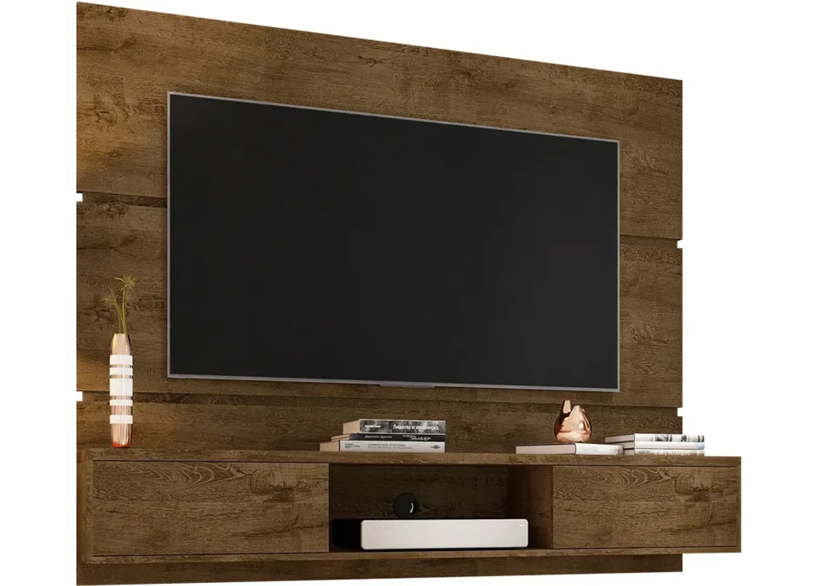 Plaza 63" Floating Entertainment Wall