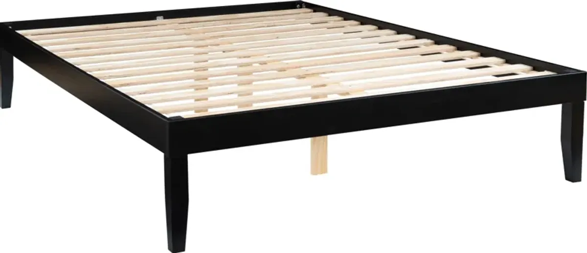 Elna Queen Platform Bed - Black