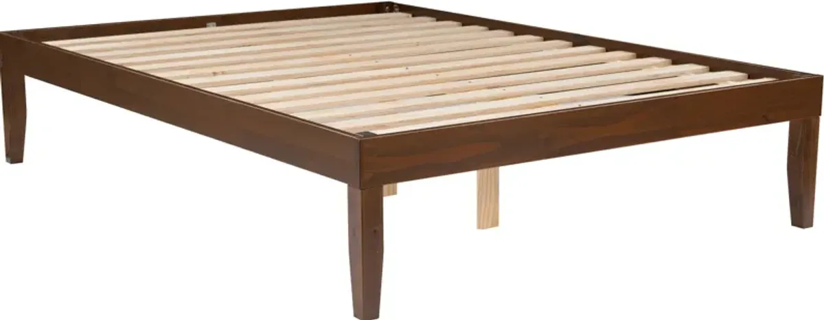 Elna Full Platform Bed - Walnut