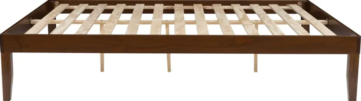 Elna Queen Platform Bed - Walnut