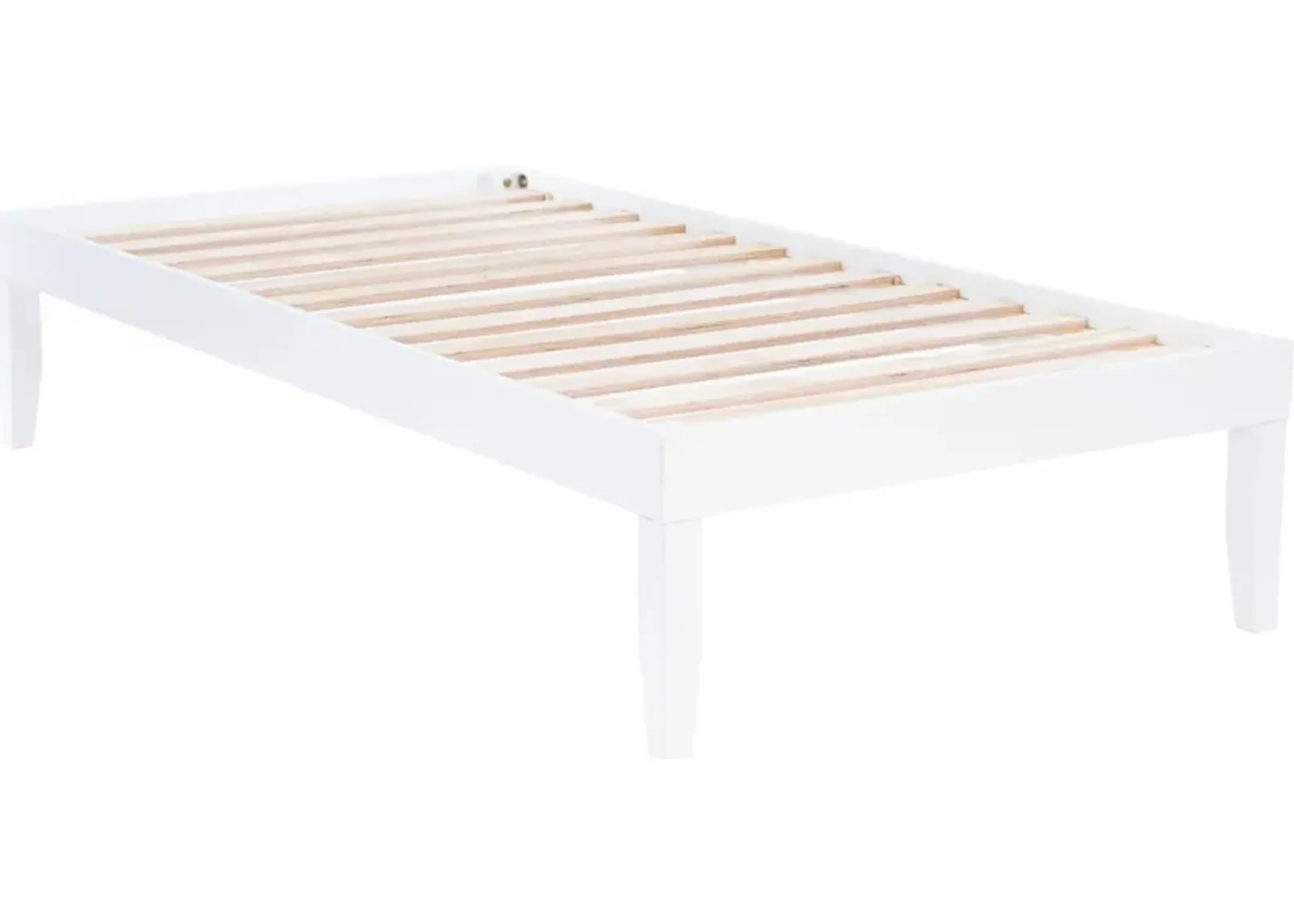 Elna Twin Platform Bed - White