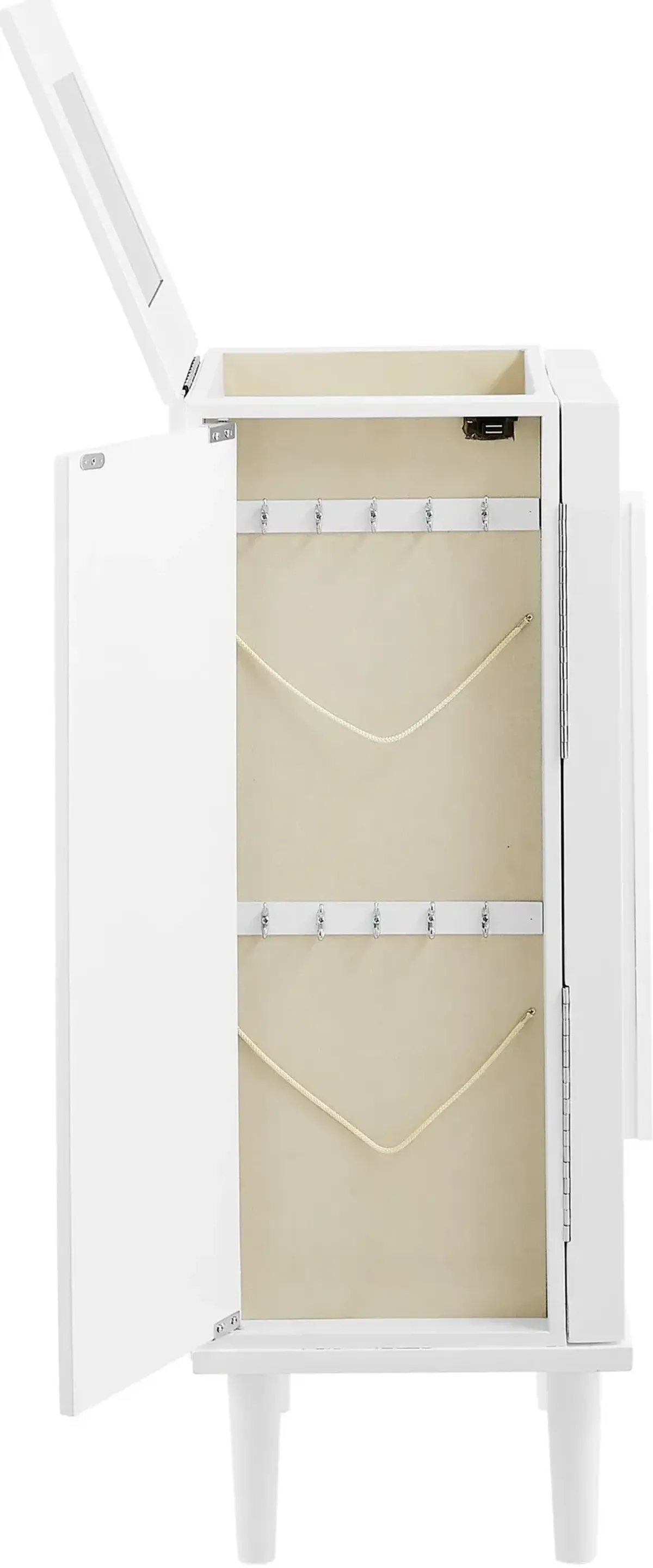 Lorilynn Jewelry Armoire - White