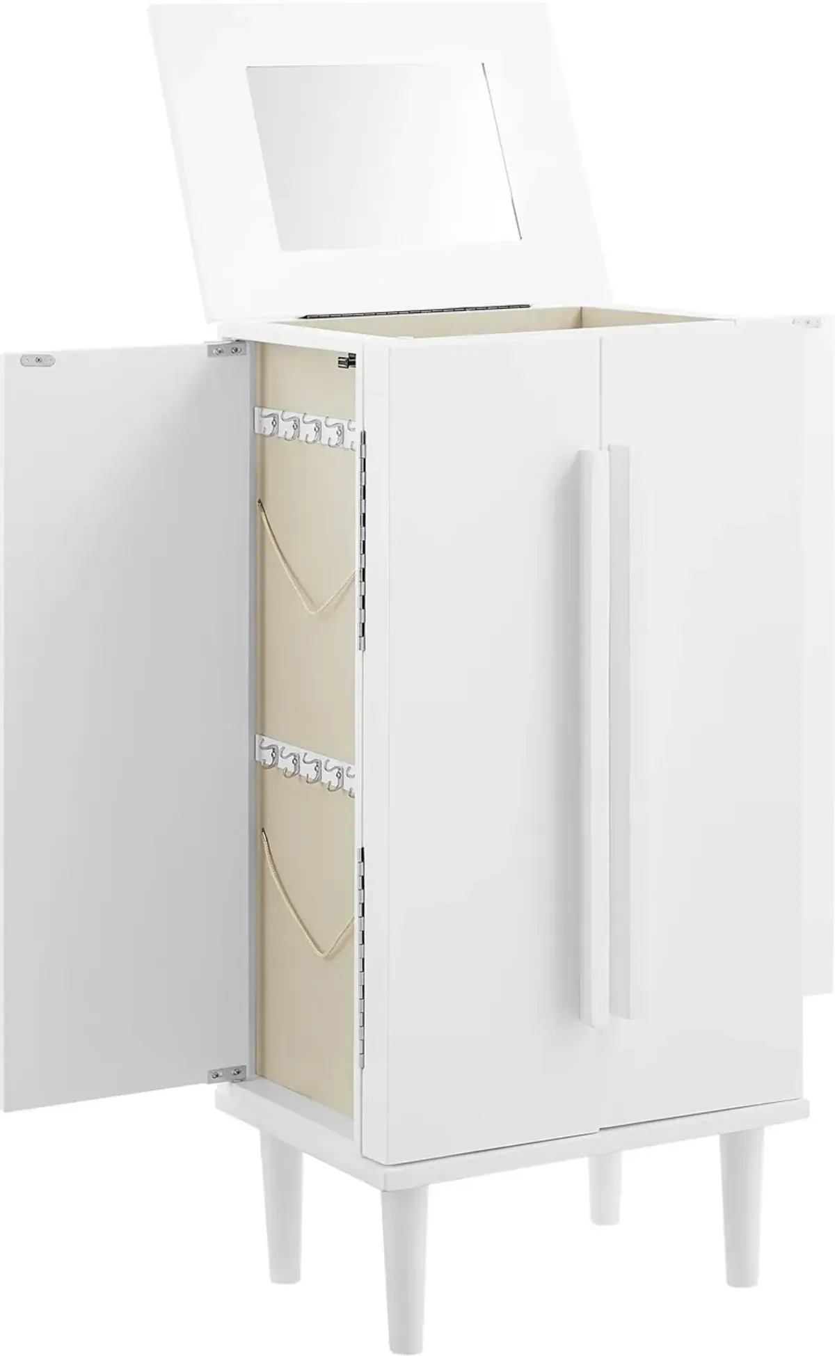 Lorilynn Jewelry Armoire - White