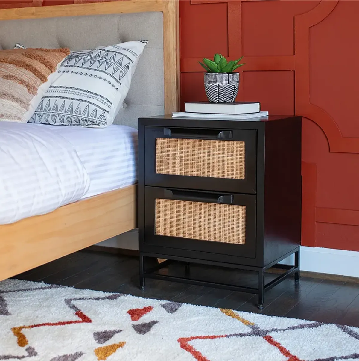 Malcolm 2-Drawer Nightstand