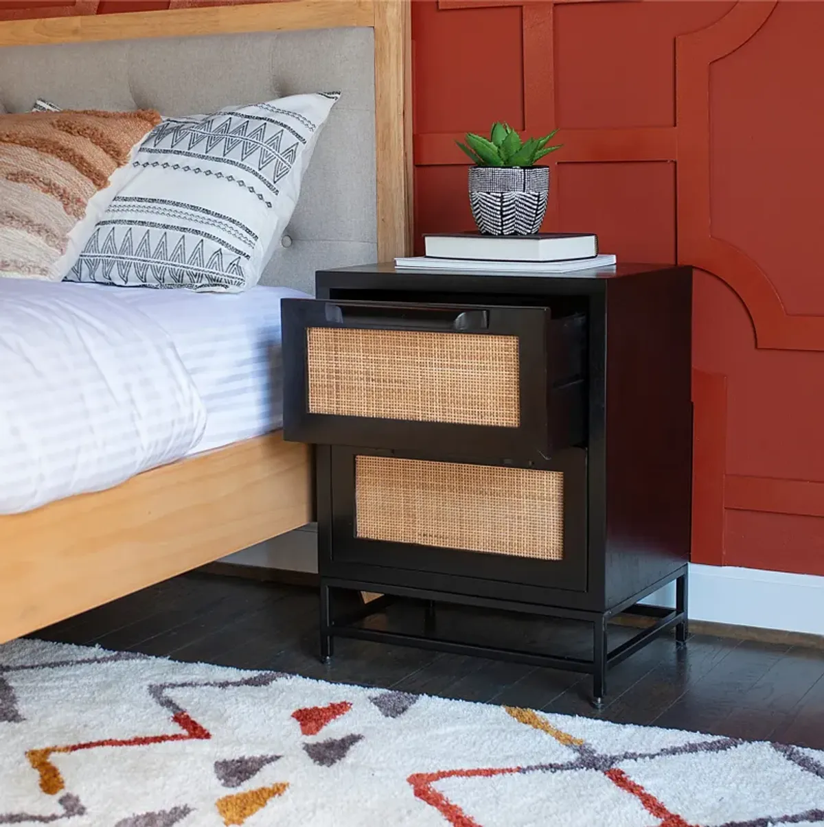 Malcolm 2-Drawer Nightstand