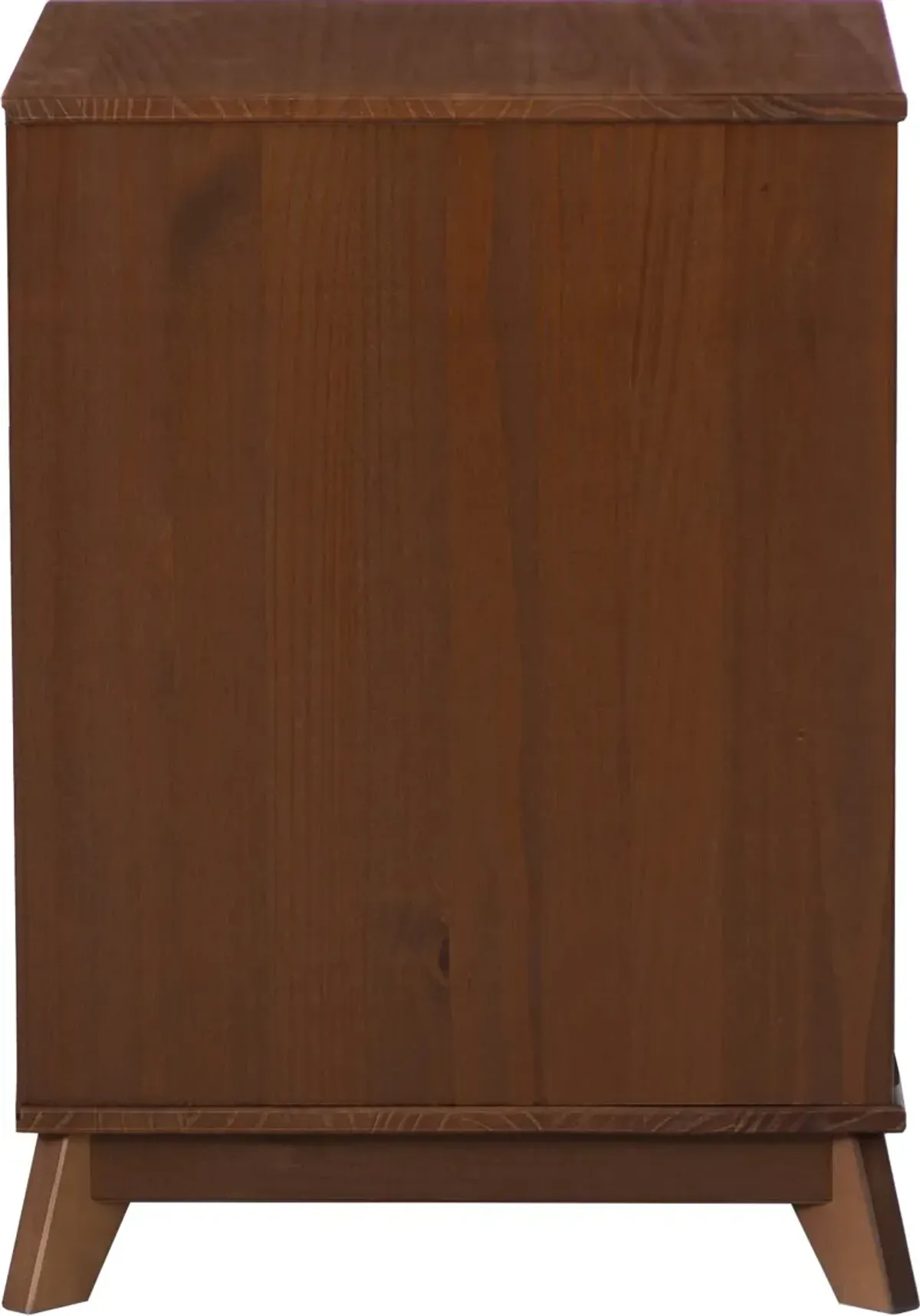 Elna 3-Drawer Nightstand - Walnut