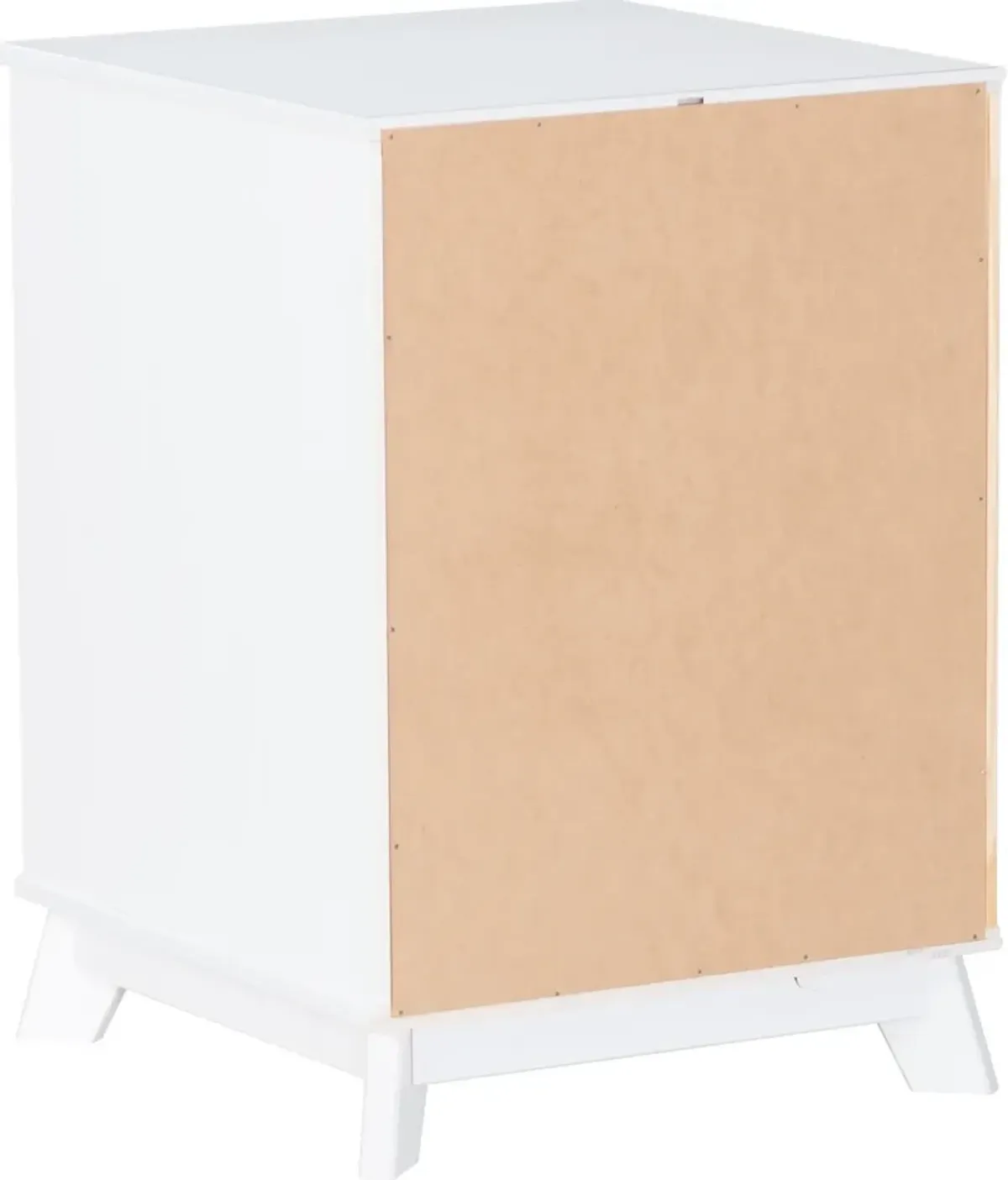 Elna 3-Drawer Nightstand - White