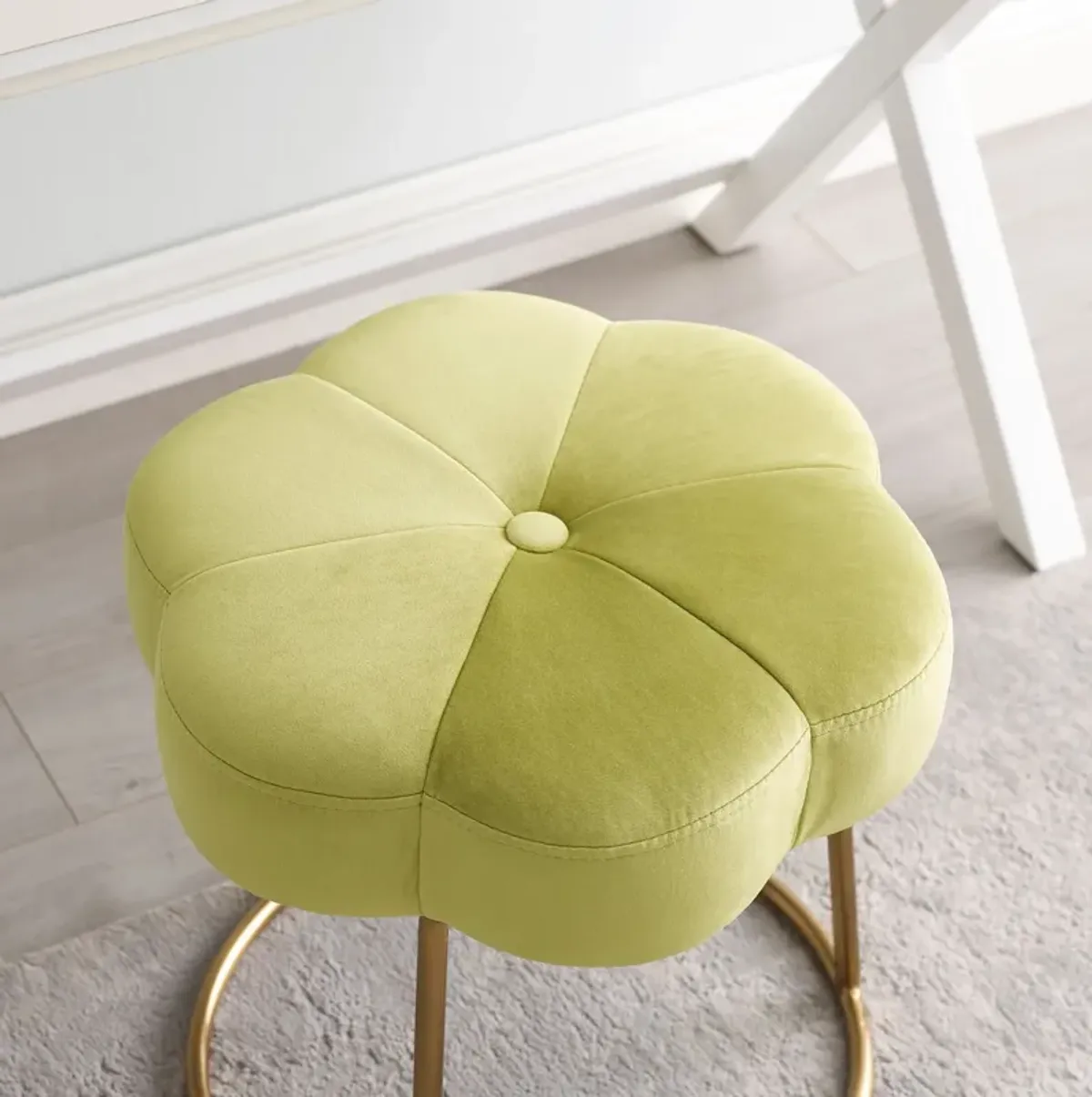 Dora Vanity Stool - Green