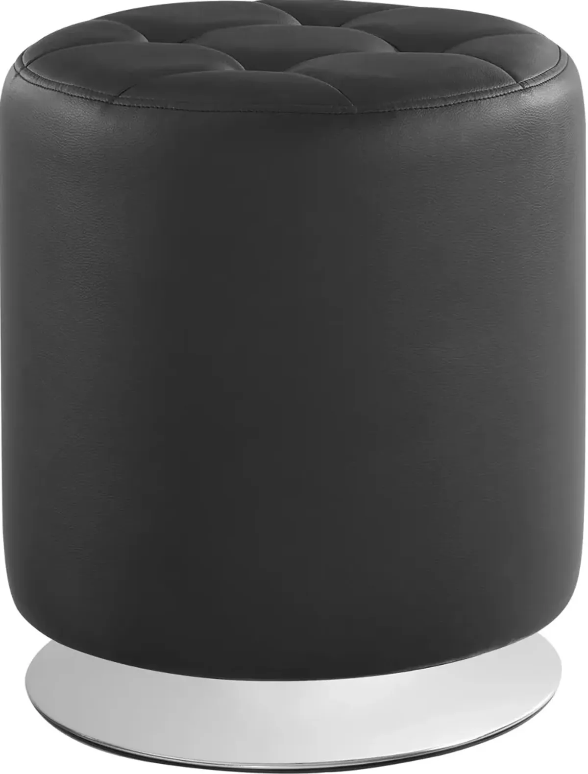 Trelis Swivel Ottoman - Black