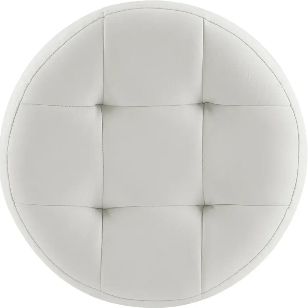 Trelis Swivel Ottoman - White