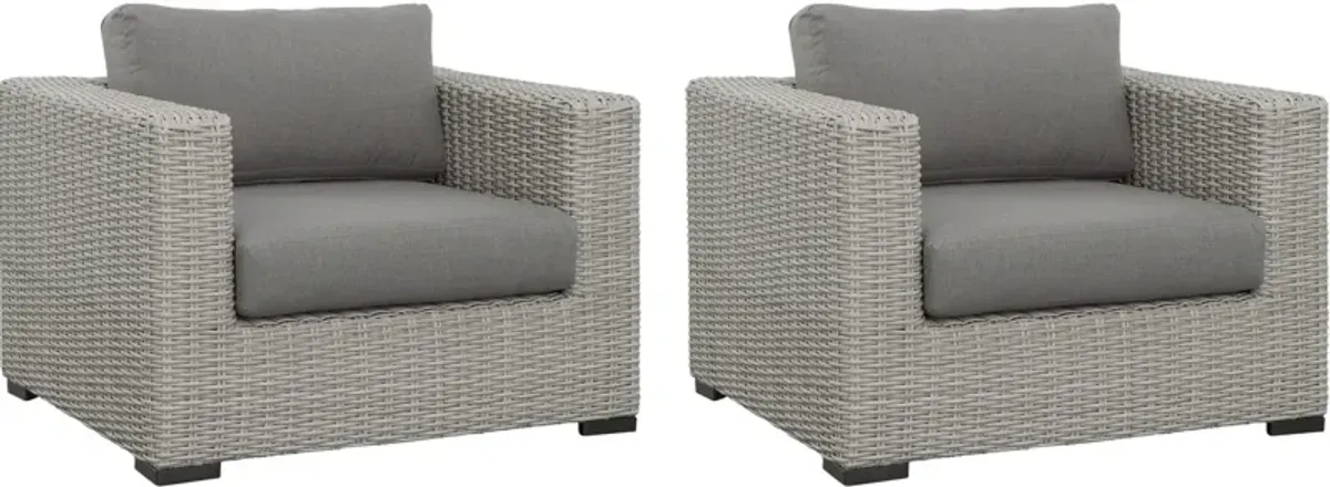 Outer Banks Outdoor Set of 2 Lounge Chairs