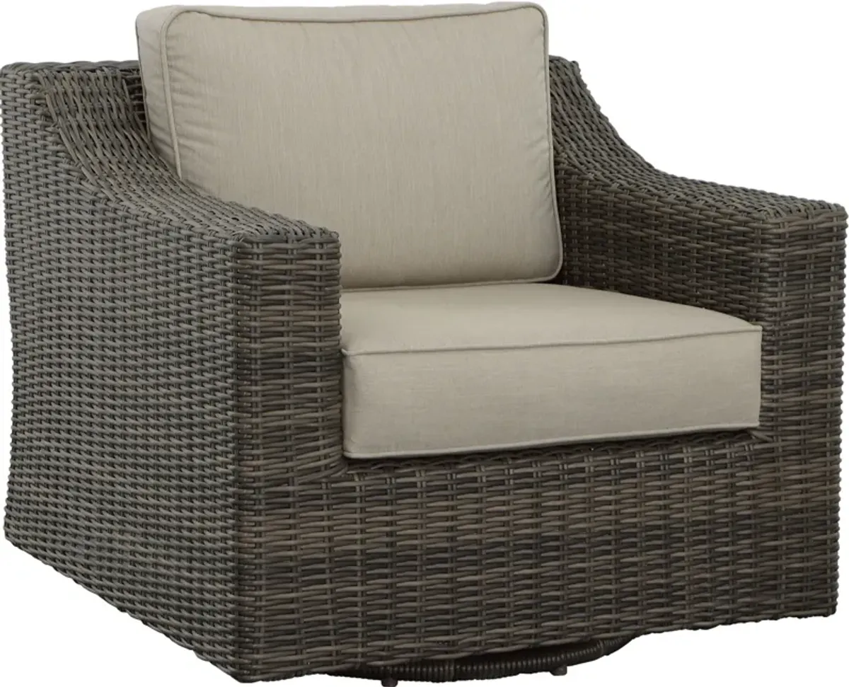 Bloomington Outdoor Set of 2 Swivel Chairs