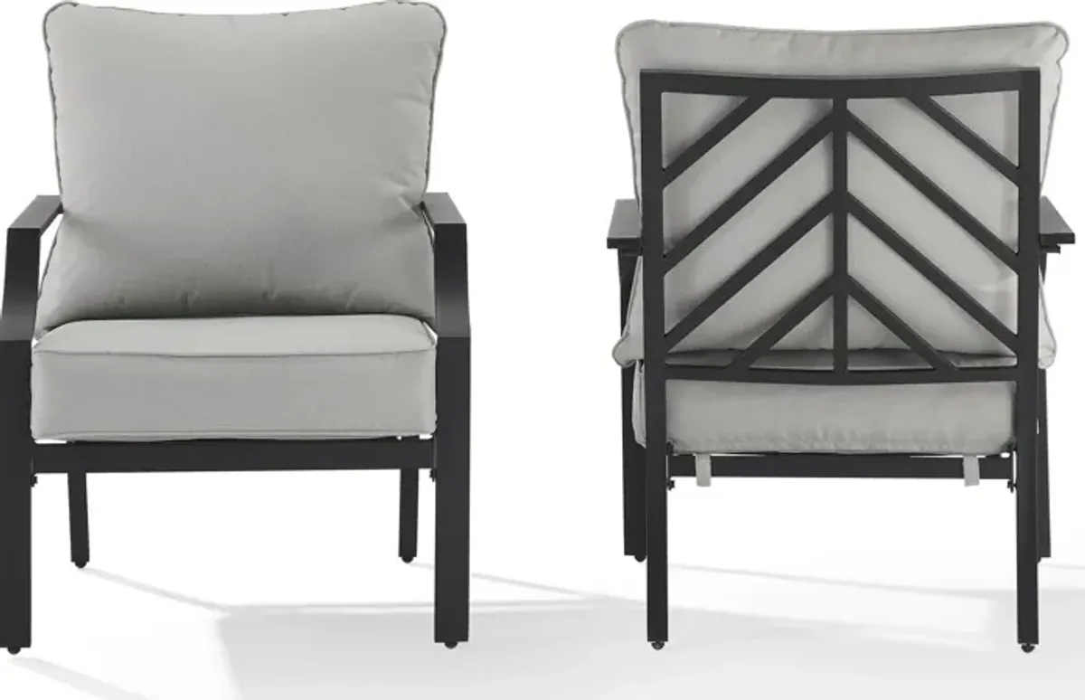 Boise Outdoor Set of 2 Lounge Chairs