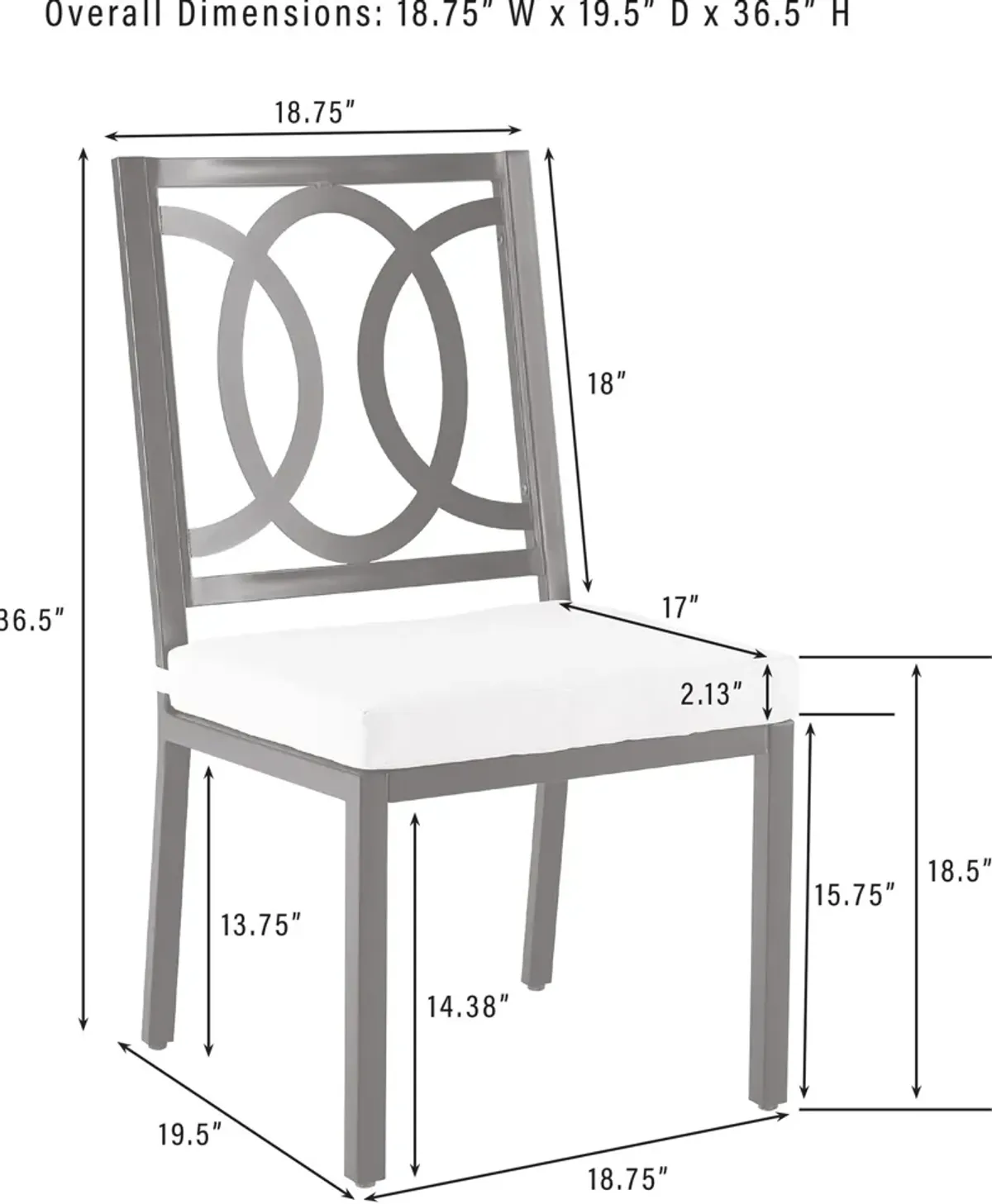 Whidbey Outdoor Dining Table and 4 Dining Chairs