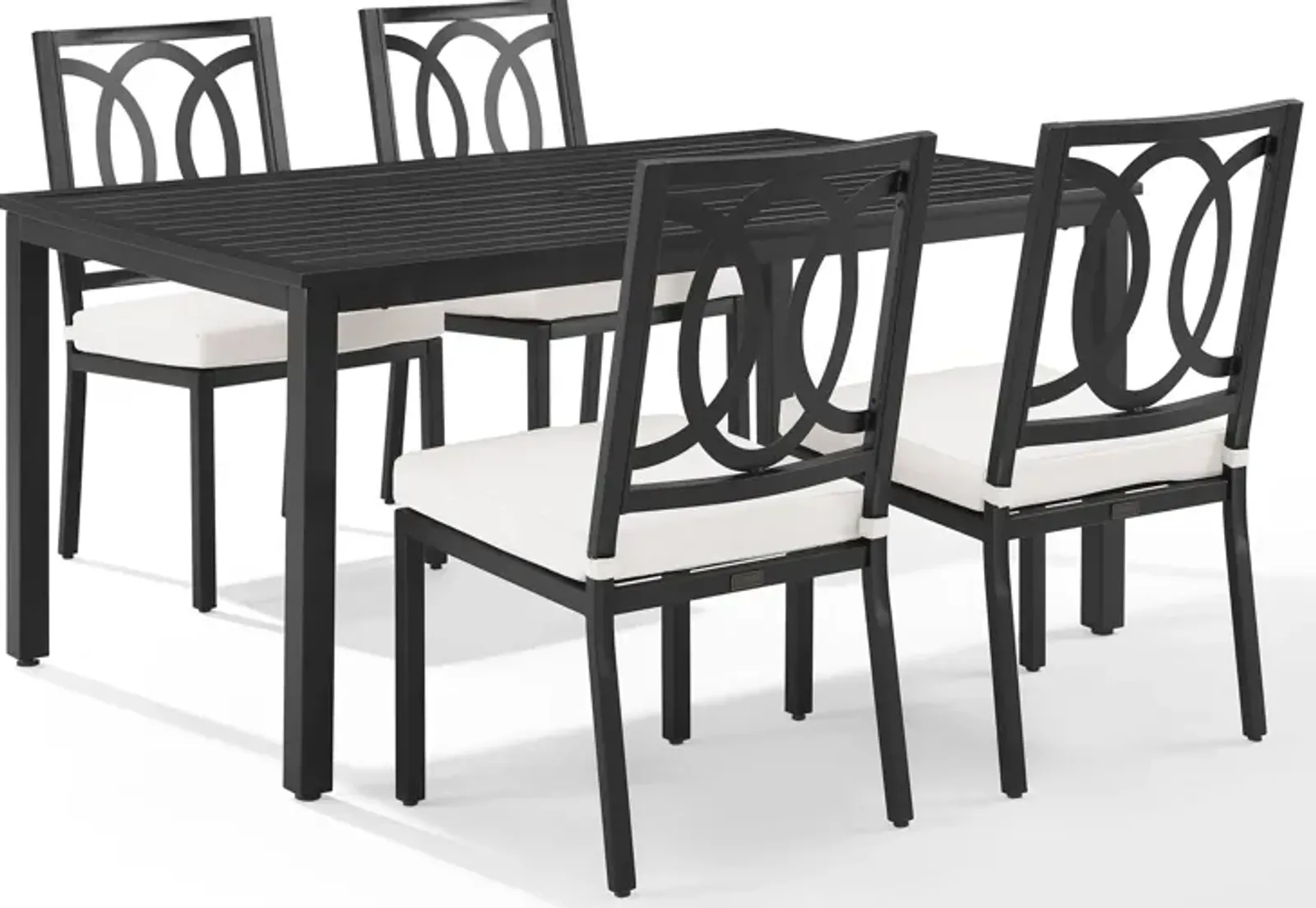 Whidbey Outdoor Dining Table and 4 Dining Chairs