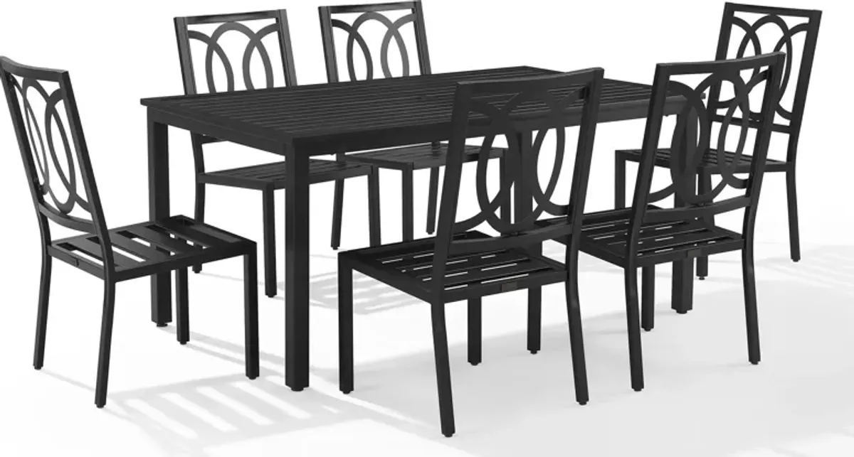 Whidbey Outdoor Dining Table and 6 Dining Chairs