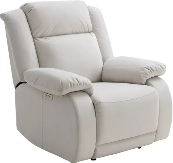 Jaxson Power Recliner - White