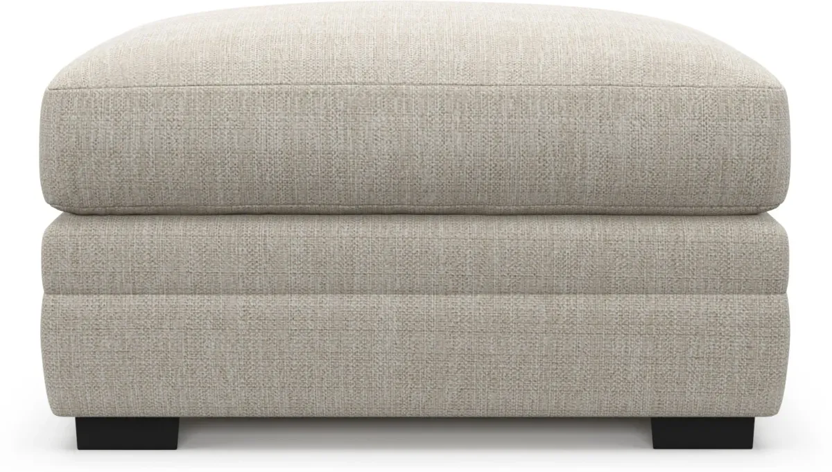 Winston Foam Comfort Ottoman - Mason Porcelain