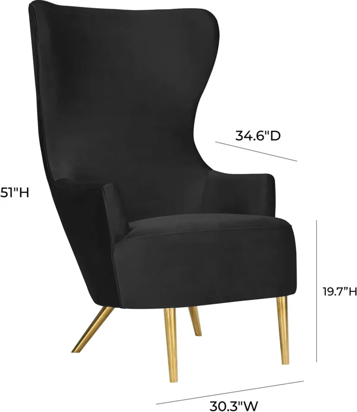 Mandy Accent Chair - Black