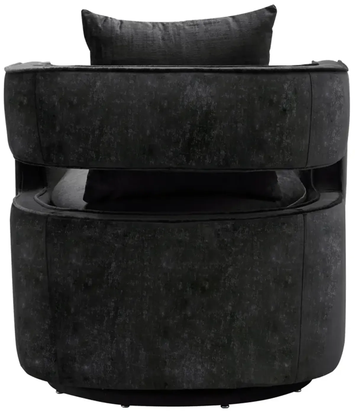 Janet Swivel Accent Chair - Black