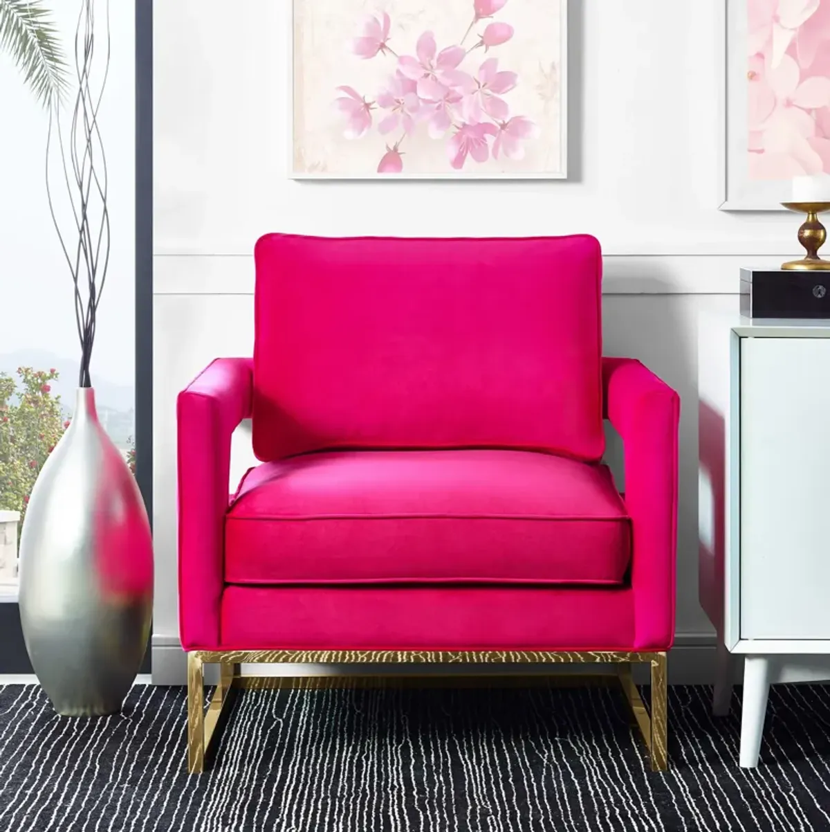 Mellissa Accent Chair - Pink