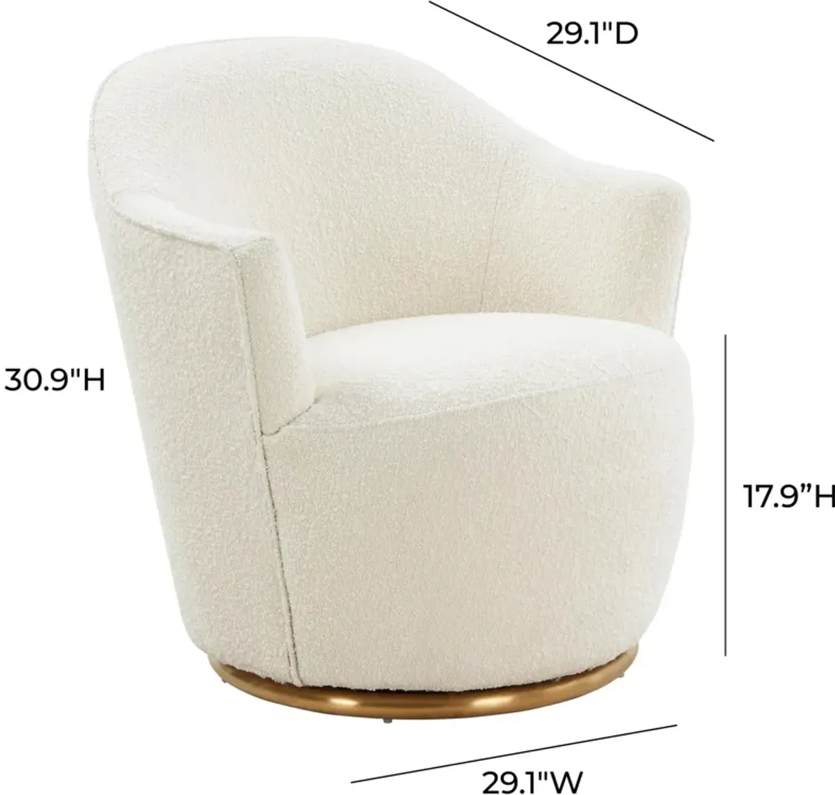 Wanda Swivel Accent Chair