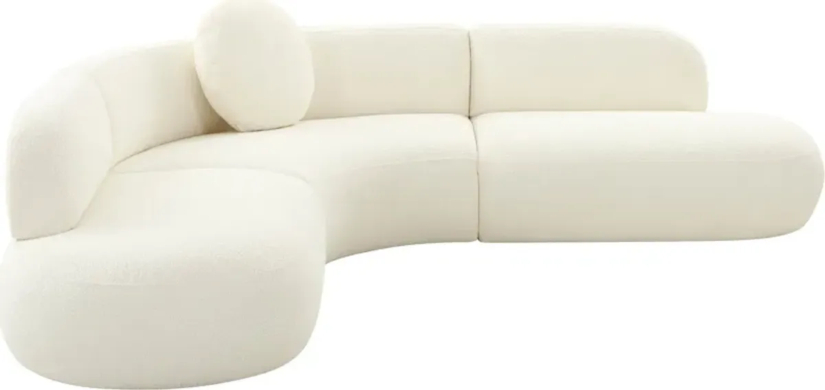 Clifford 3-Piece Sectional - Cream