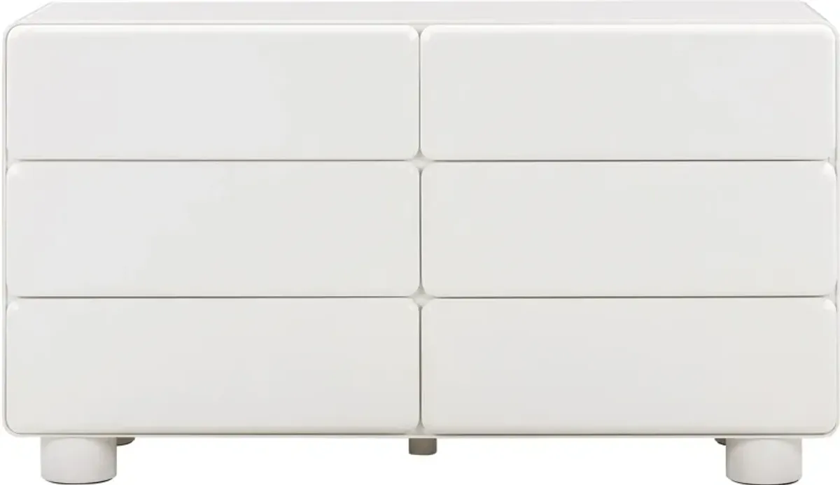 Tischa Dresser - White