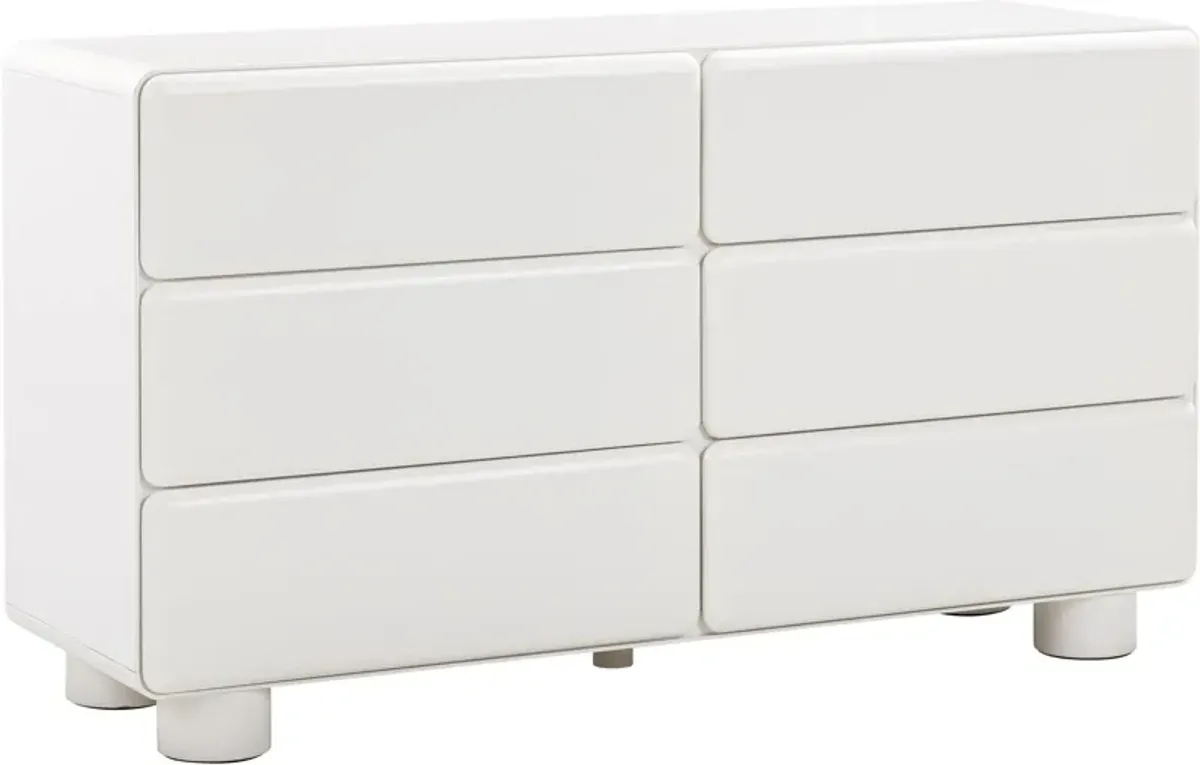 Tischa Dresser - White