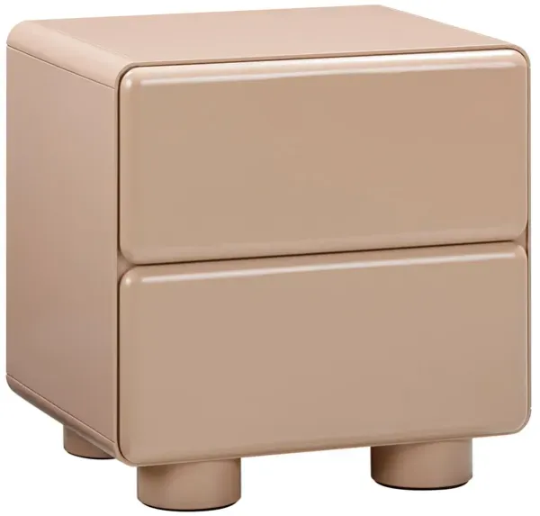 Tischa 2-Drawer Nightstand - Taupe