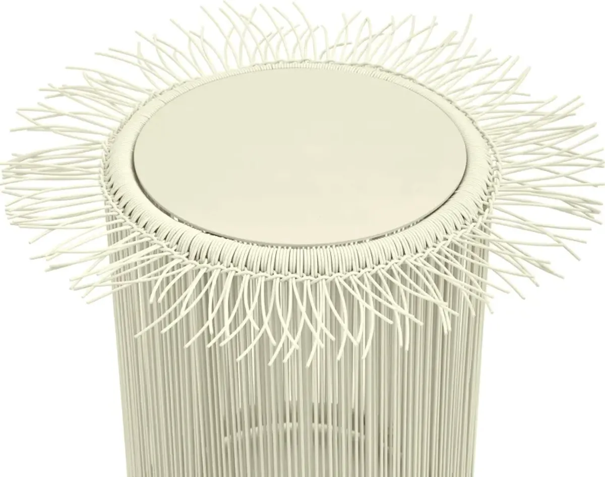 La Jolla Outdoor End Table - Cream