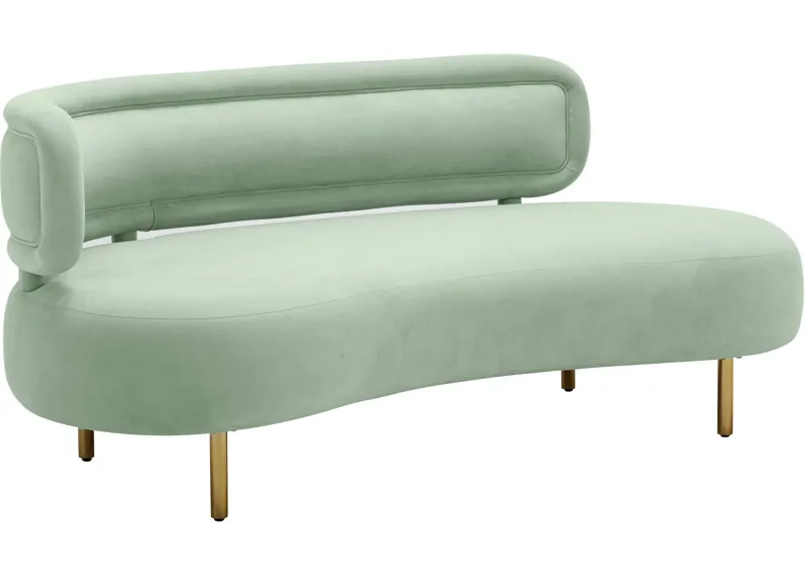 Leyla Sofa - Mint Green Velvet