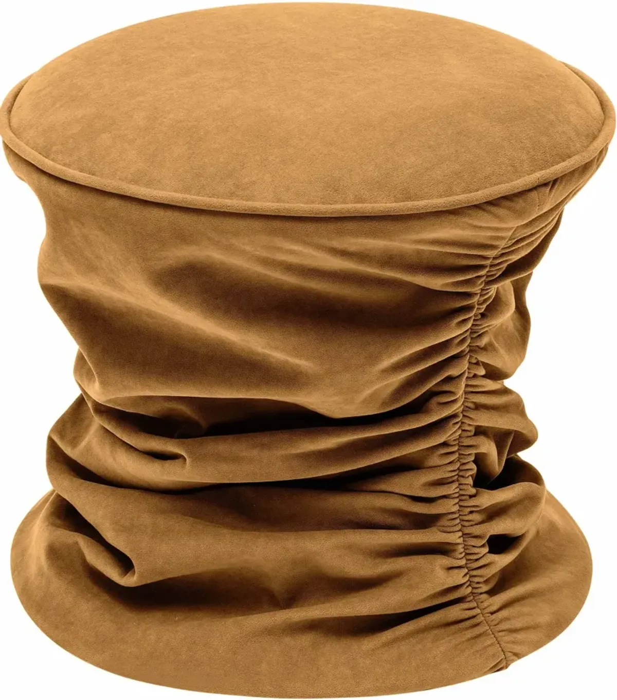 Zirconia Ottoman - Dark Terracotta Velvet