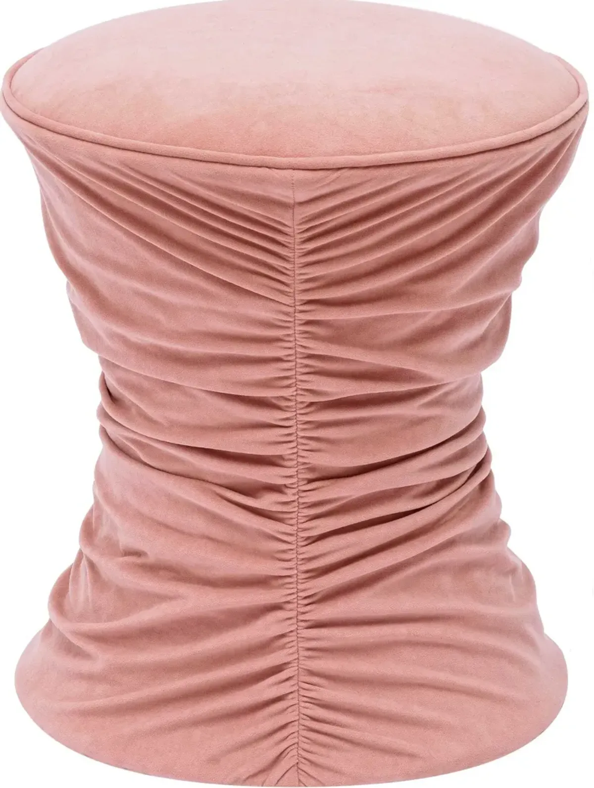 Zirconia Ottoman - Rose Pink Velvet