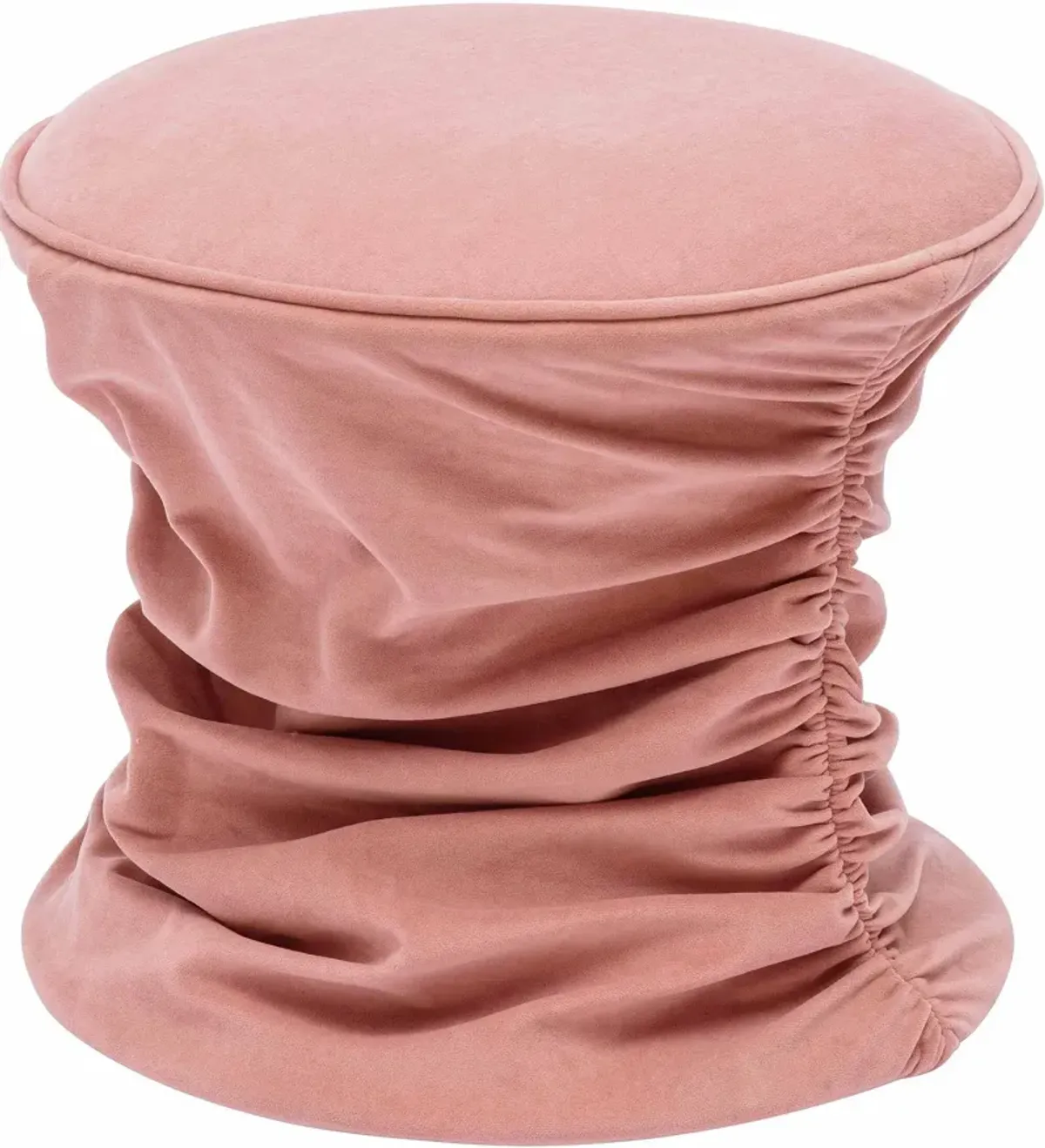 Zirconia Ottoman - Rose Pink Velvet