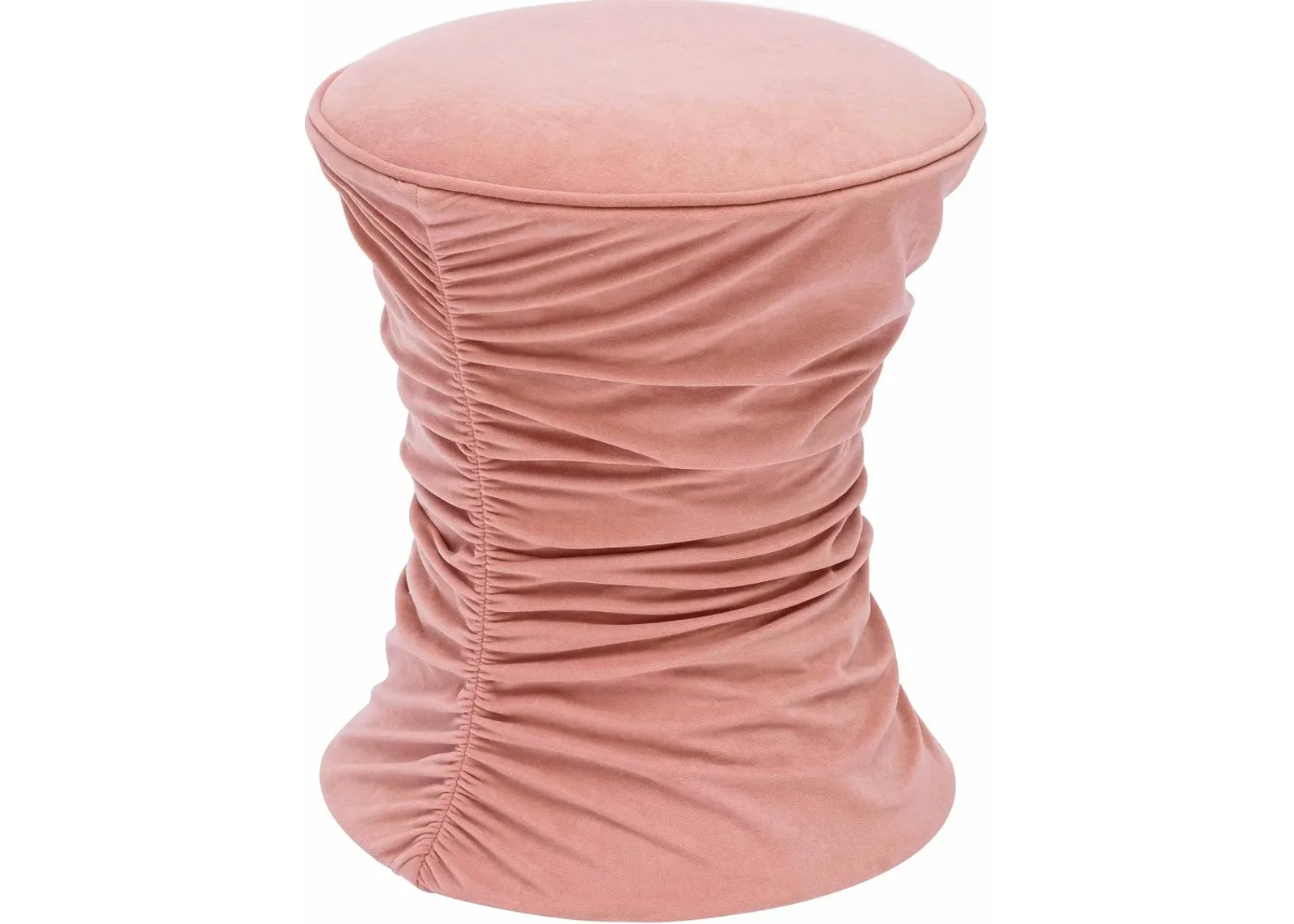 Zirconia Ottoman - Rose Pink Velvet