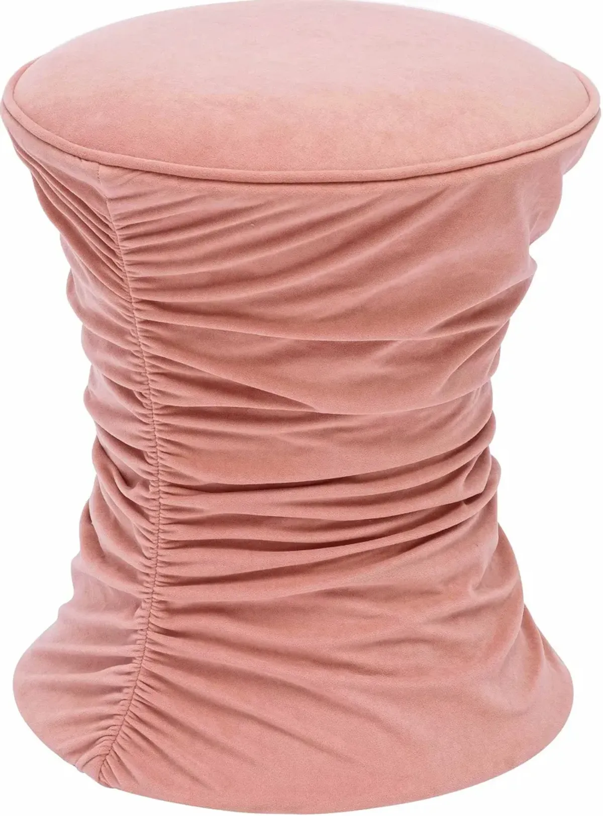 Zirconia Ottoman - Rose Pink Velvet