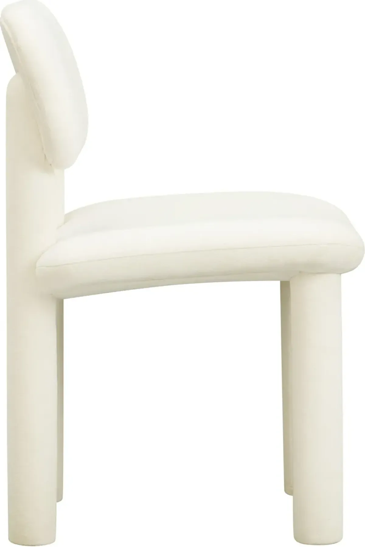 Cassini Dining Chair - Ivory White Velvet