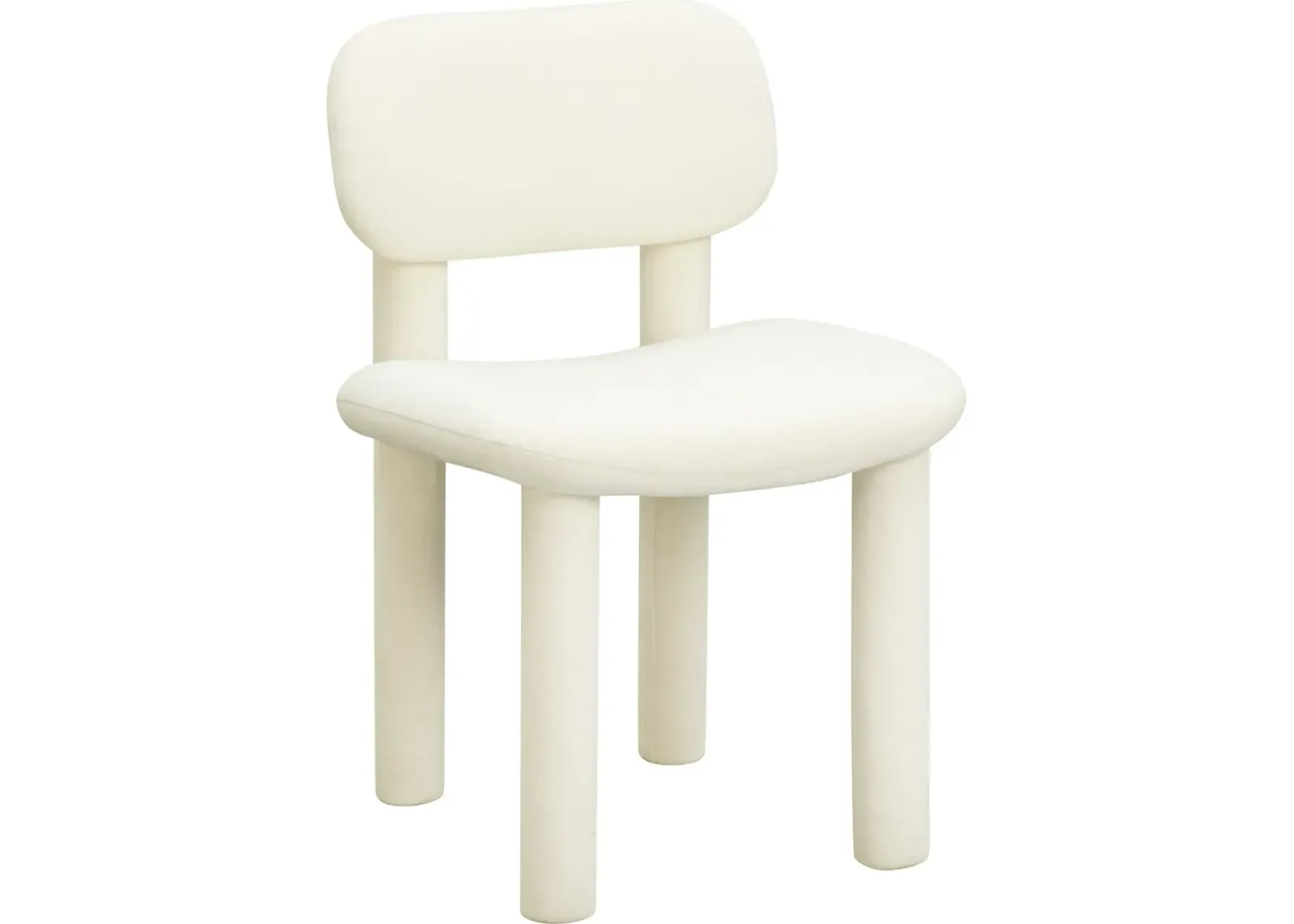 Cassini Dining Chair - Ivory White Velvet