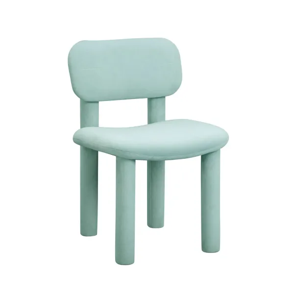 Cassini Dining Chair - Pale Blue Velvet