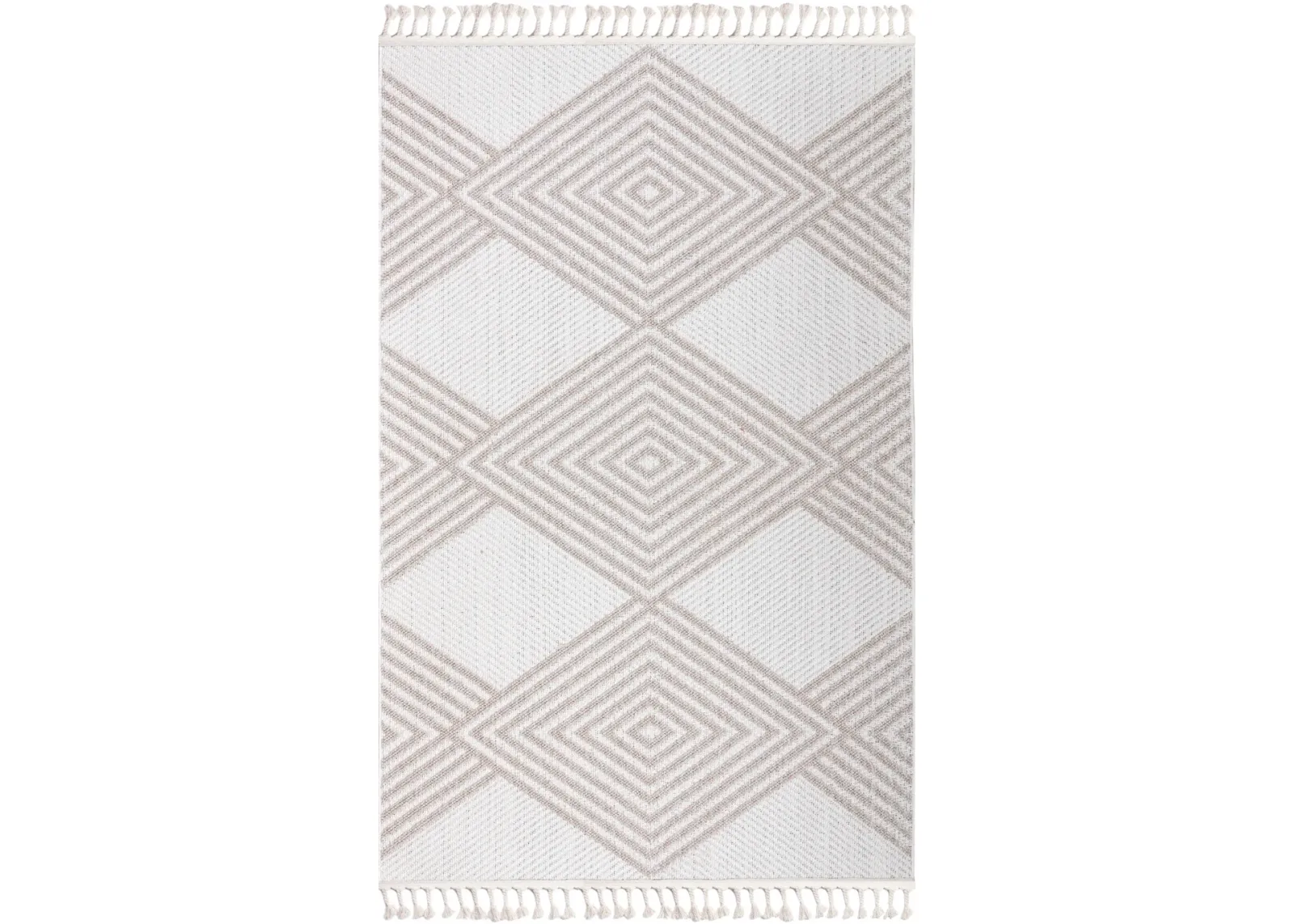 Cassia 5' x 8' Area Rug - Beige/White