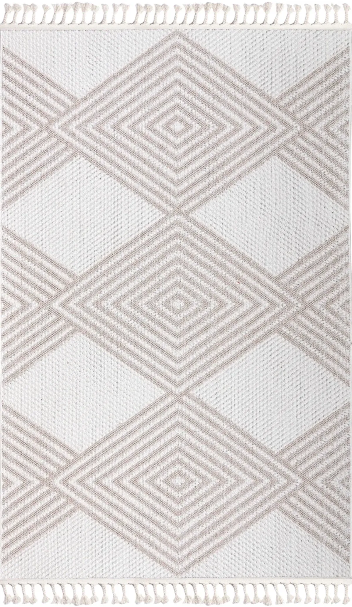 Cassia 5' x 8' Area Rug - Beige/White