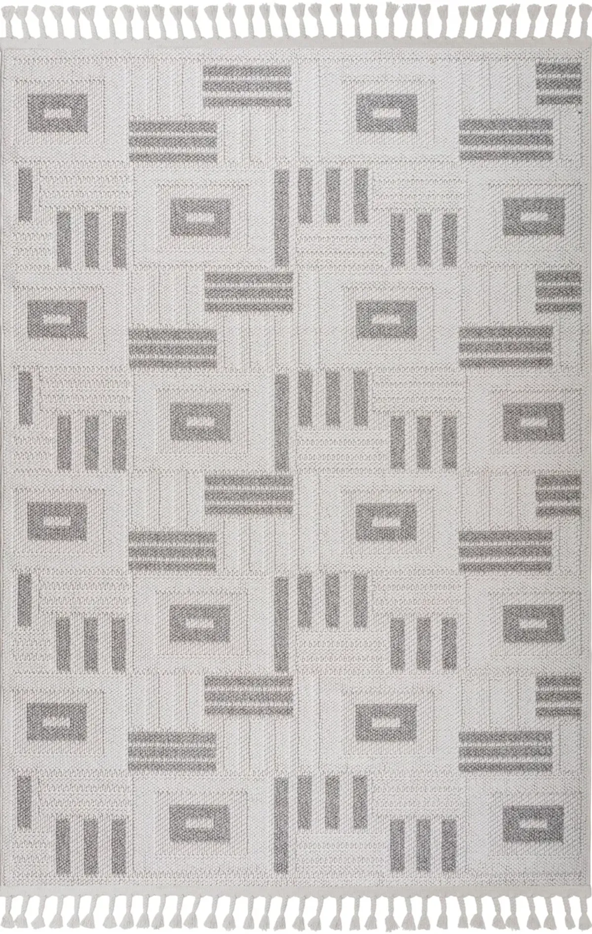 Gaia 5' x 8' Area Rug - Beige/Gray